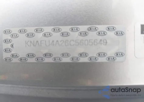 2012 Kia Forte Ex z USA, uszkodzony, nr VIN KNAFU4A26C5605649